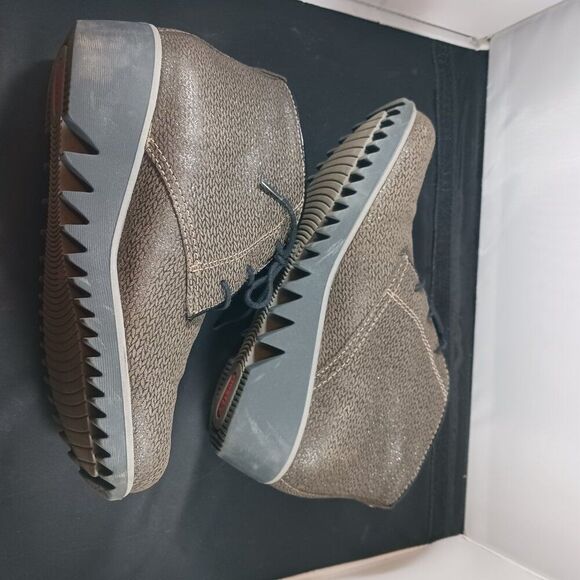 Wolky Dusky Winter Taupe Chukka Wedge Boots size 37 US size 6M - Picture 7 of 13